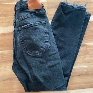 Citizens Of Humanity Black Straight Leg Jeans